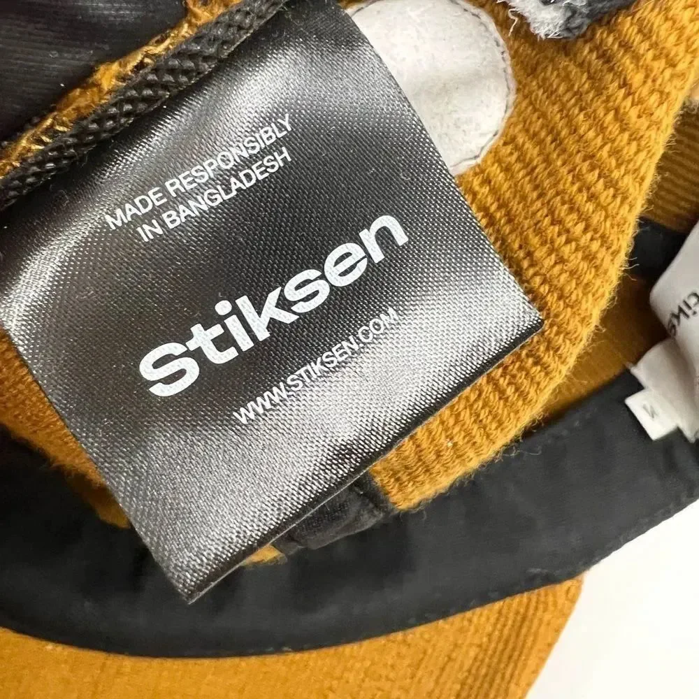 NWT Stiksen Unisex 105 Mustard Unconstructed Canvas Baseball Hat Size Medium